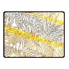 Abstract Composition Digital Processing Double Sided Fleece Blanket (small)  by Nexatart