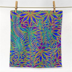 Abstract Floral Background Face Towel by Nexatart