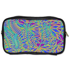 Abstract Floral Background Toiletries Bags