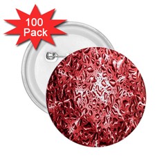 Water Drops Red 2 25  Buttons (100 Pack)  by Nexatart