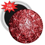 Water Drops Red 3  Magnets (100 pack) Front