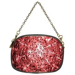 Water Drops Red Chain Purses (one Side)  by Nexatart