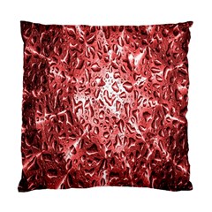 Water Drops Red Standard Cushion Case (one Side) by Nexatart