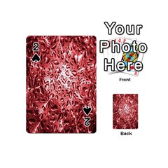 Water Drops Red Playing Cards 54 (mini)  by Nexatart