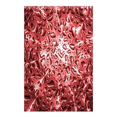 Water Drops Red Shower Curtain 48  X 72  (small)  by Nexatart