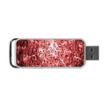 Water Drops Red Portable USB Flash (Two Sides) Front