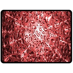 Water Drops Red Double Sided Fleece Blanket (large)  by Nexatart