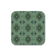 Seamless Abstraction Wallpaper Digital Computer Graphic Rubber Square Coaster (4 Pack)  by Nexatart