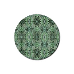 Seamless Abstraction Wallpaper Digital Computer Graphic Rubber Coaster (round)  by Nexatart