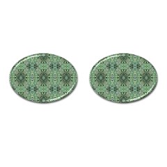 Seamless Abstraction Wallpaper Digital Computer Graphic Cufflinks (oval) by Nexatart