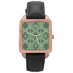 Seamless Abstraction Wallpaper Digital Computer Graphic Rose Gold Leather Watch  by Nexatart