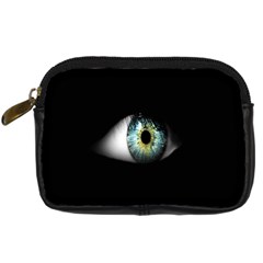 Eye On The Black Background Digital Camera Cases by Nexatart