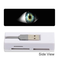 Eye On The Black Background Memory Card Reader (stick)  by Nexatart