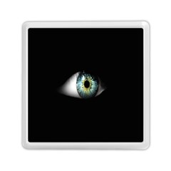 Eye On The Black Background Memory Card Reader (square)  by Nexatart