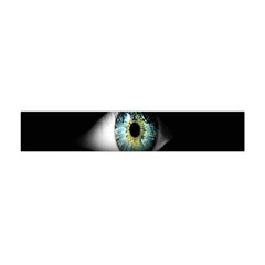 Eye On The Black Background Flano Scarf (mini) by Nexatart