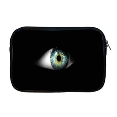 Eye On The Black Background Apple Macbook Pro 17  Zipper Case by Nexatart