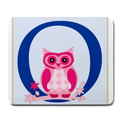 Alphabet Letter O With Owl Illustration Ideal For Teaching Kids Large Mousepads by Nexatart