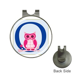 Alphabet Letter O With Owl Illustration Ideal For Teaching Kids Hat Clips With Golf Markers by Nexatart