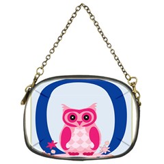 Alphabet Letter O With Owl Illustration Ideal For Teaching Kids Chain Purses (one Side)  by Nexatart