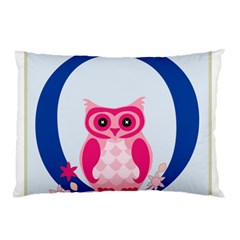 Alphabet Letter O With Owl Illustration Ideal For Teaching Kids Pillow Case by Nexatart