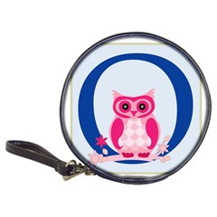 Alphabet Letter O With Owl Illustration Ideal For Teaching Kids Classic 20-cd Wallets by Nexatart