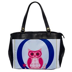 Alphabet Letter O With Owl Illustration Ideal For Teaching Kids Office Handbags by Nexatart