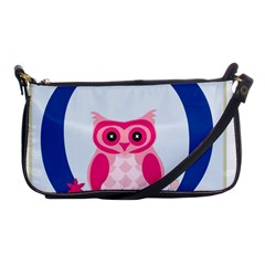 Alphabet Letter O With Owl Illustration Ideal For Teaching Kids Shoulder Clutch Bags by Nexatart