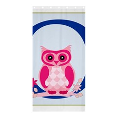 Alphabet Letter O With Owl Illustration Ideal For Teaching Kids Shower Curtain 36  X 72  (stall)  by Nexatart