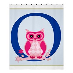 Alphabet Letter O With Owl Illustration Ideal For Teaching Kids Shower Curtain 60  X 72  (medium)  by Nexatart