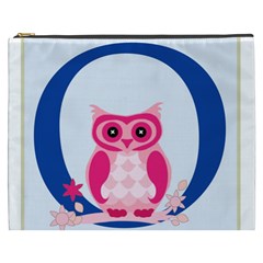 Alphabet Letter O With Owl Illustration Ideal For Teaching Kids Cosmetic Bag (xxxl)  by Nexatart