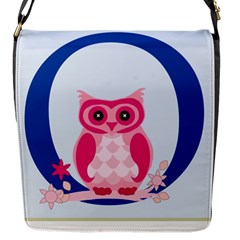 Alphabet Letter O With Owl Illustration Ideal For Teaching Kids Flap Messenger Bag (s) by Nexatart