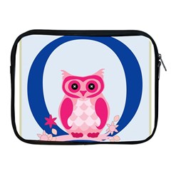 Alphabet Letter O With Owl Illustration Ideal For Teaching Kids Apple Ipad 2/3/4 Zipper Cases by Nexatart