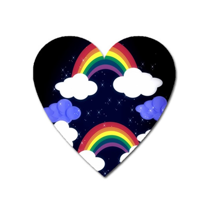 Rainbow Animation Heart Magnet