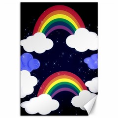 Rainbow Animation Canvas 12  X 18   by Nexatart