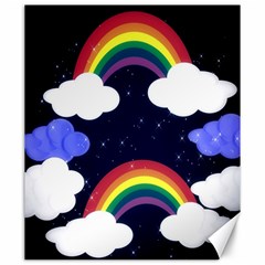 Rainbow Animation Canvas 20  X 24   by Nexatart