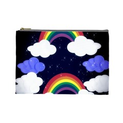 Rainbow Animation Cosmetic Bag (large)  by Nexatart