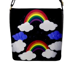 Rainbow Animation Flap Messenger Bag (l)  by Nexatart