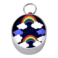 Rainbow Animation Mini Silver Compasses by Nexatart