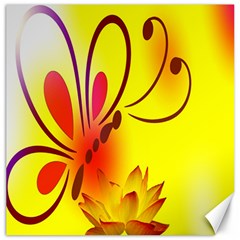 Butterfly Background Wallpaper Texture Canvas 20  X 20   by Nexatart