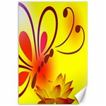 Butterfly Background Wallpaper Texture Canvas 24  x 36  23.35 x34.74  Canvas - 1