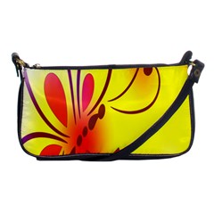 Butterfly Background Wallpaper Texture Shoulder Clutch Bags by Nexatart