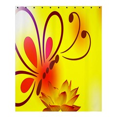 Butterfly Background Wallpaper Texture Shower Curtain 60  X 72  (medium)  by Nexatart