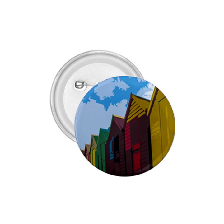 Brightly Colored Dressing Huts 1.75  Buttons