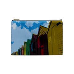 Brightly Colored Dressing Huts Cosmetic Bag (medium)  by Nexatart