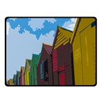 Brightly Colored Dressing Huts Fleece Blanket (Small) 50 x40  Blanket Front