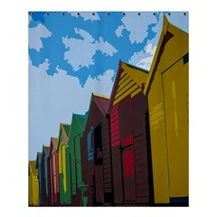 Brightly Colored Dressing Huts Shower Curtain 60  X 72  (medium)  by Nexatart