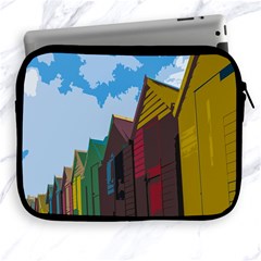 Brightly Colored Dressing Huts Apple Ipad 2/3/4 Zipper Cases by Nexatart