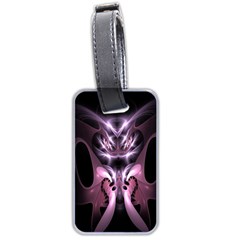 Angry Mantis Fractal In Shades Of Purple Luggage Tags (two Sides) by Nexatart