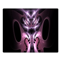 Angry Mantis Fractal In Shades Of Purple Double Sided Flano Blanket (large)  by Nexatart