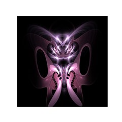 Angry Mantis Fractal In Shades Of Purple Small Satin Scarf (square) by Nexatart